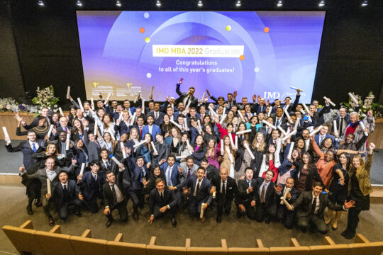 IMD MBA 2022 Graduation Ceremony. Group Photo.(Photo: ©Mark Henley/IMD)