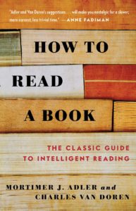 How to read a book cover