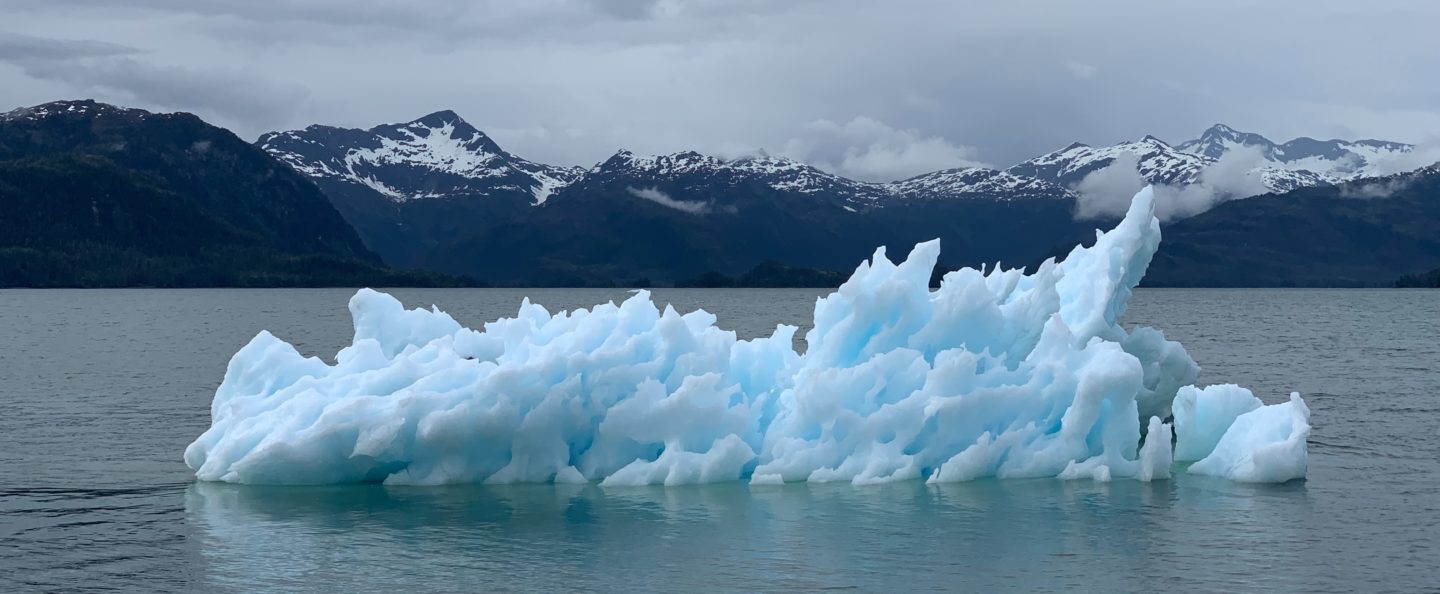 An iceburg from the Colombia Glacier. Photo taken from my sailboat in Prince William Sound, Alaska.