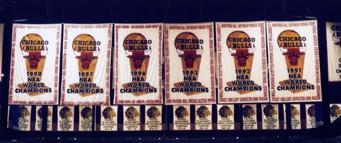 Chicago bulls NBA Titles between 1990 and 1998