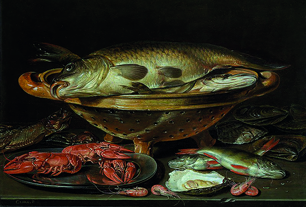 Heart and sole: still life with fish by Clara Peeters, 1611 (Prado, Madrid)