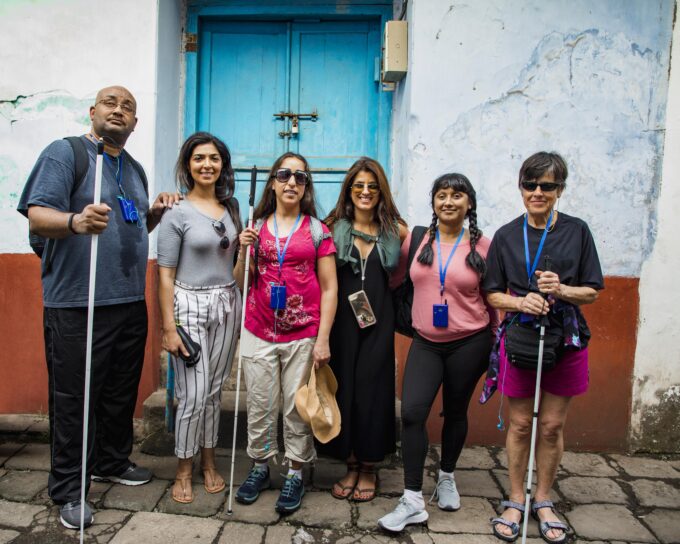 A group of people shown in the Mars Commercial championing diversity and disability - SolStock