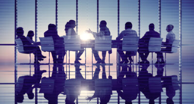 Business People Meeting Discussion Back Lit Concept boardroom