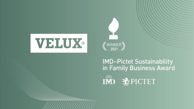 VELUX Group wins 2021 IMD-Pictet Sustainability in Family Business Award