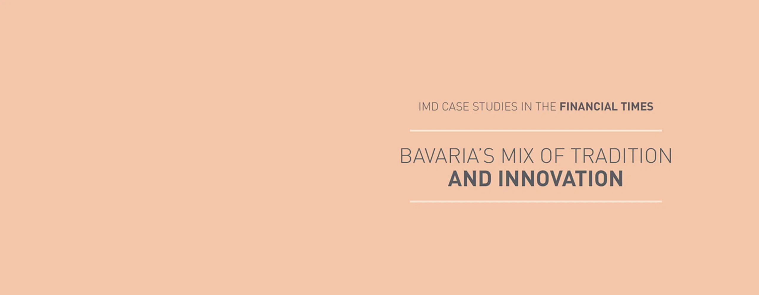 - IMD Business School