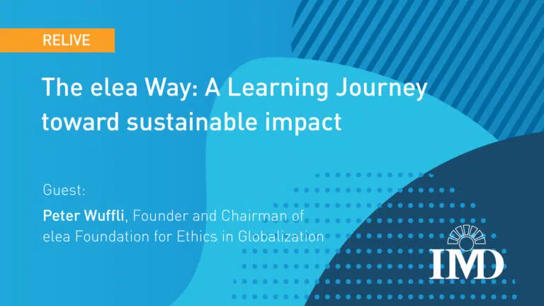 The elea Way: a learning journey toward sustainable impact
