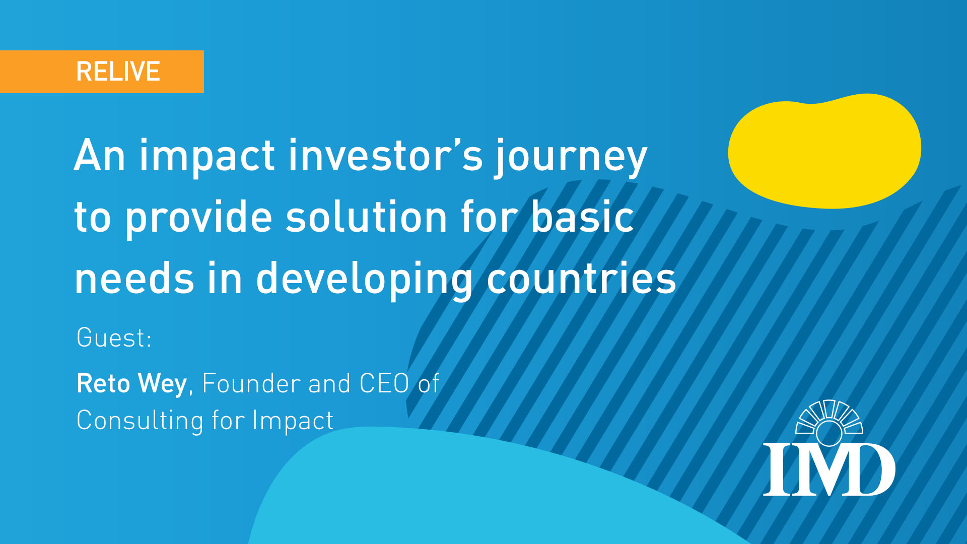 An impact investor’s journey to provide solutions for basic needs in developing countries