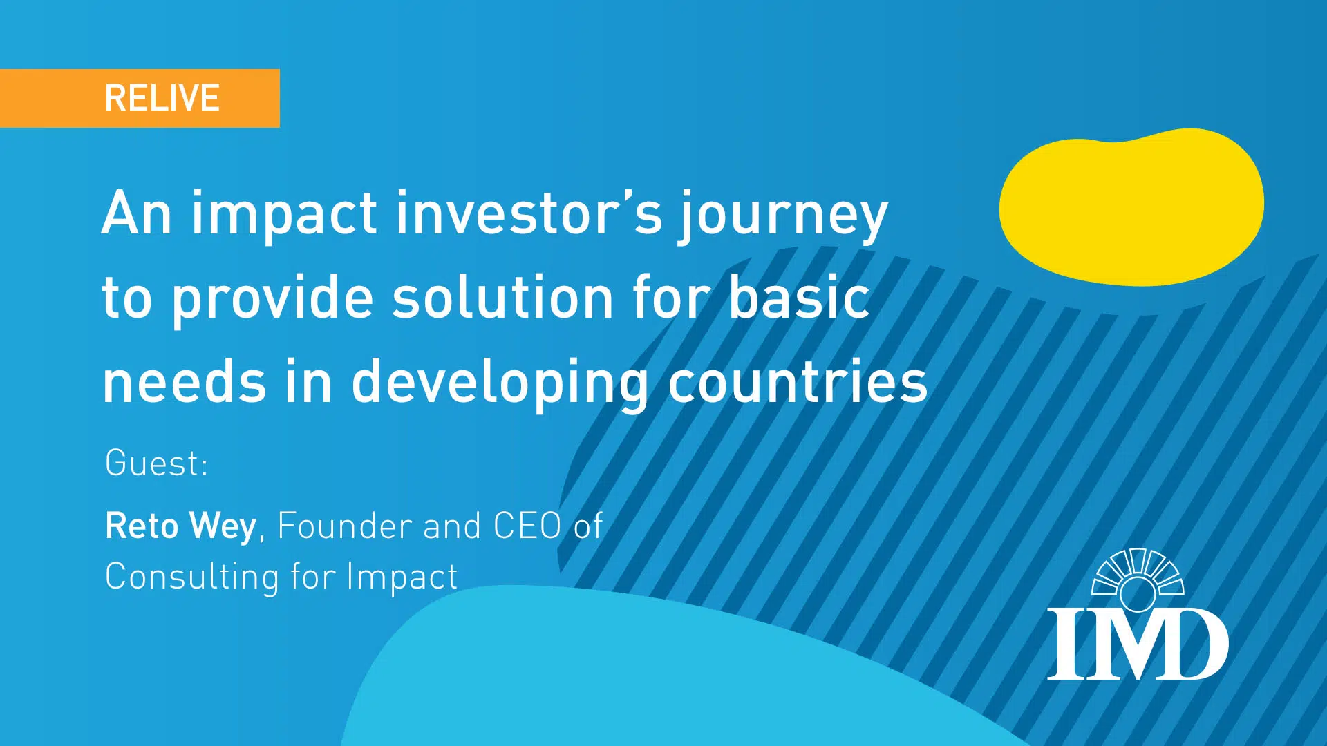 An impact investor’s journey to provide solutions for basic needs in developing countries