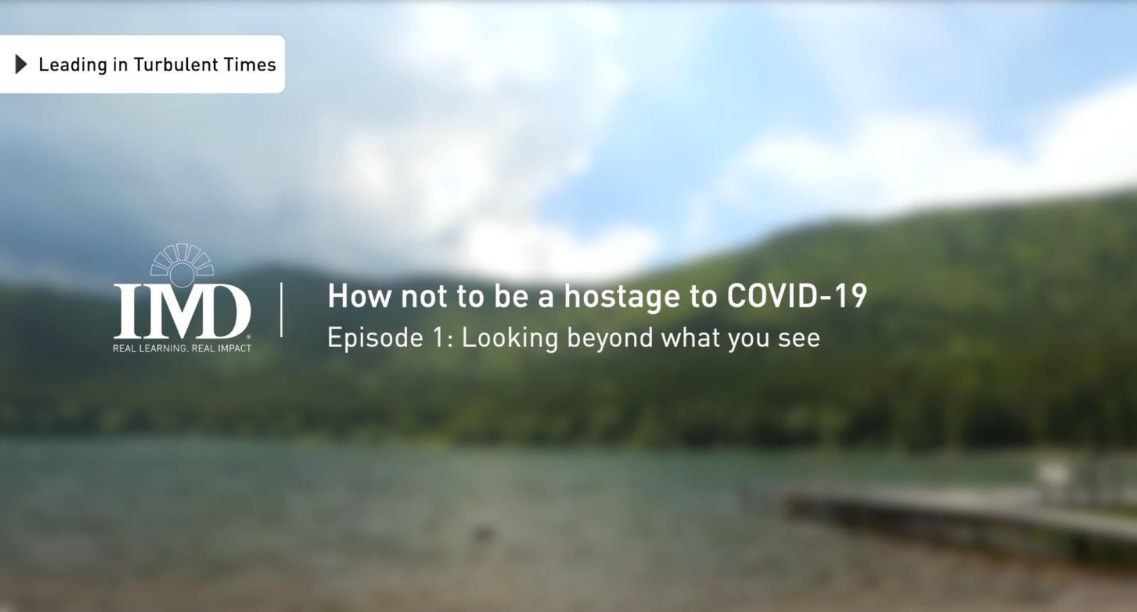 How not to be a hostage to COVID-19: Episode 1