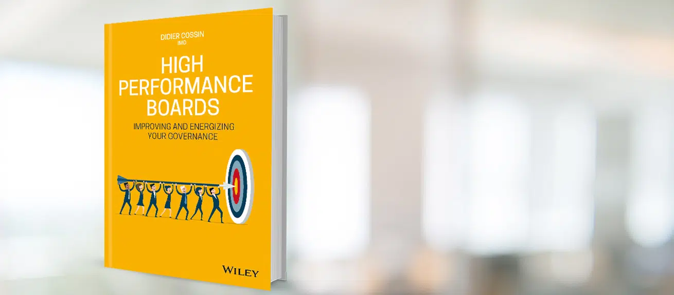 High performance boards: Improving and energizing your governance