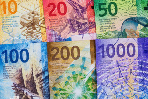 Swiss Francs Bank UBS Credit Suisse