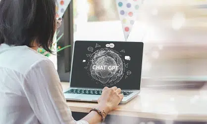 Woman in front of a laptop - IMD Business School