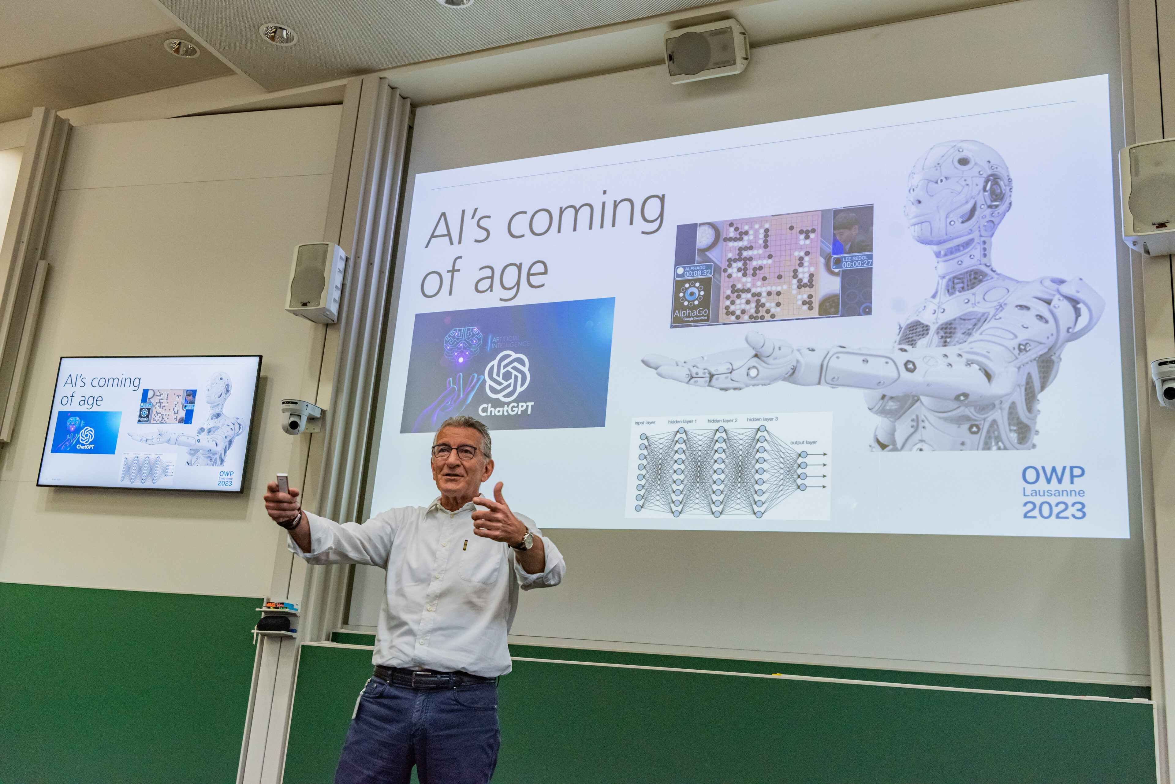 Insight session: Future shape digital business - Didier Bonnet, at OWP 2023. Photo: ©Mark Henley/IMD - IMD Business School