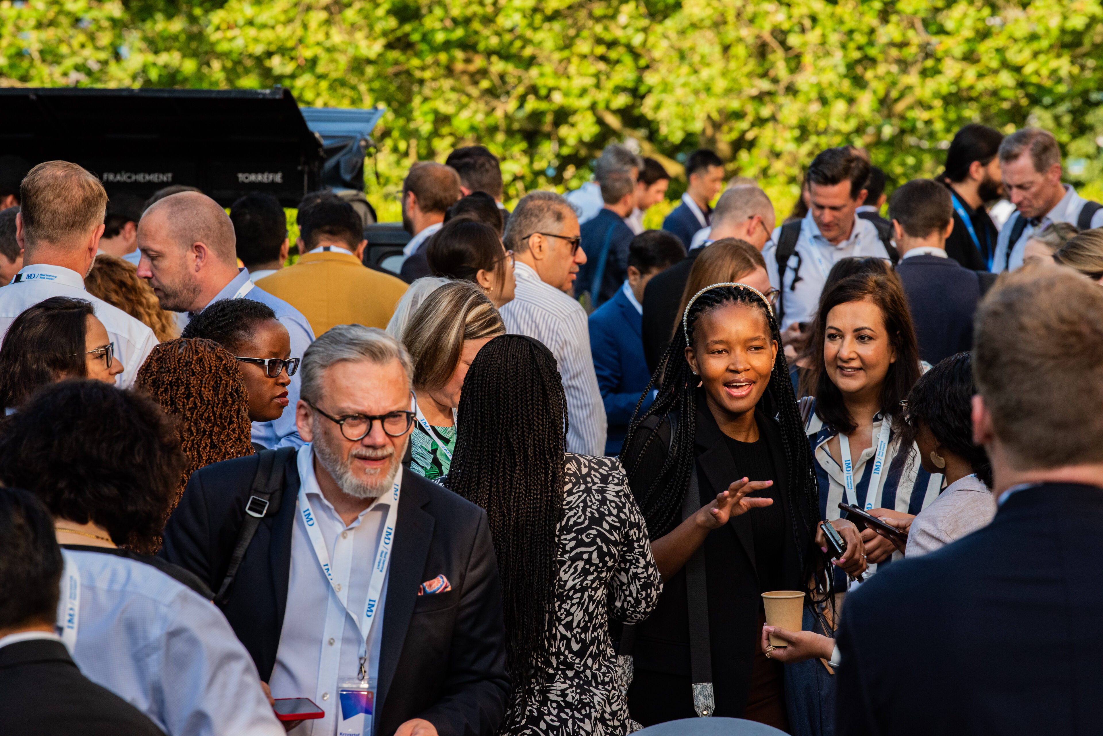 Participants arriving for the first day of OWP 2023. Photo: ©Mark Henley/IMD - IMD Business School