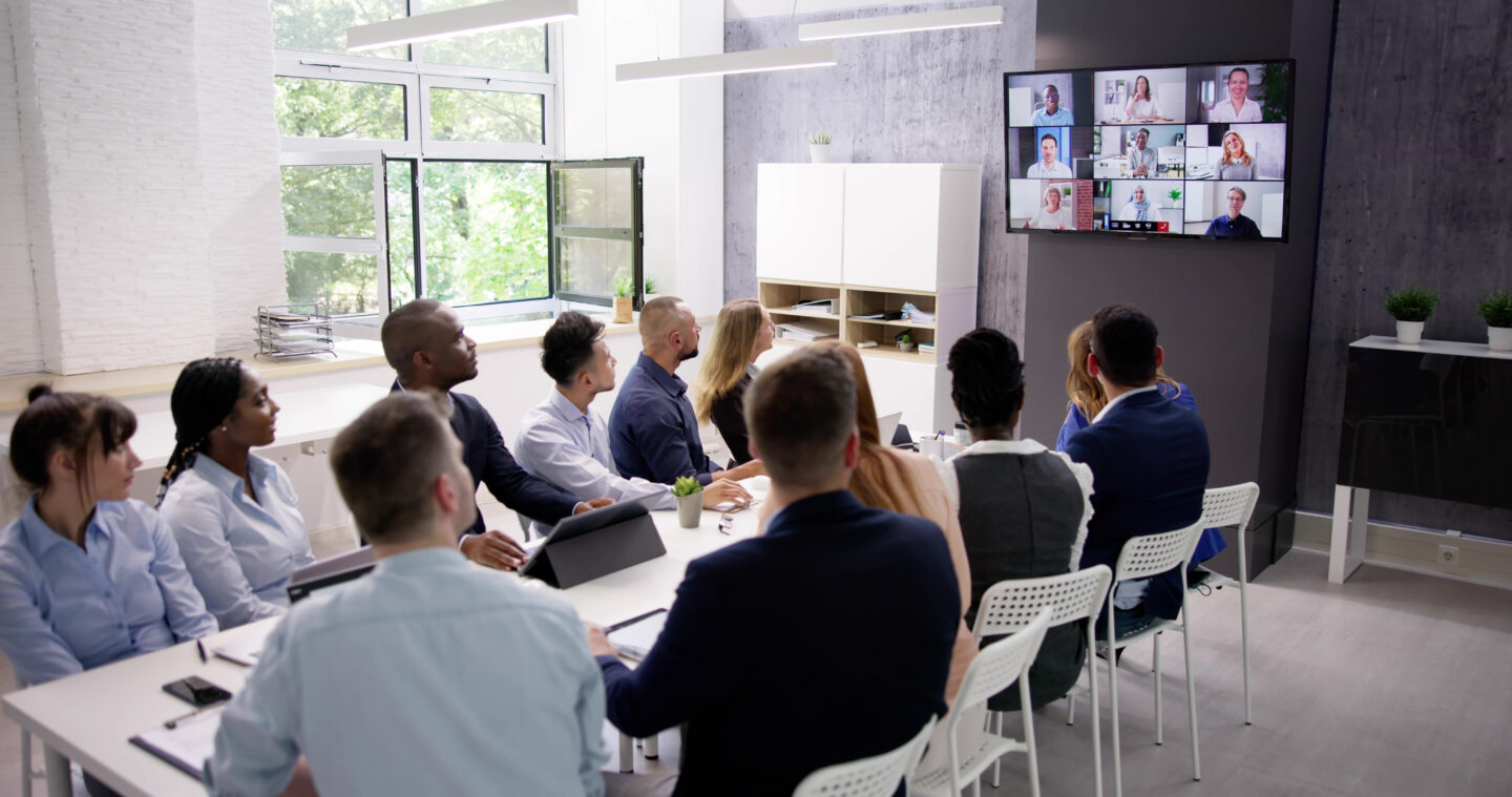 Hybrid meeting remote work and workforce productivity
