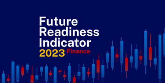 Future Readiness Indicator finance industry visual ID card - IMD Business School