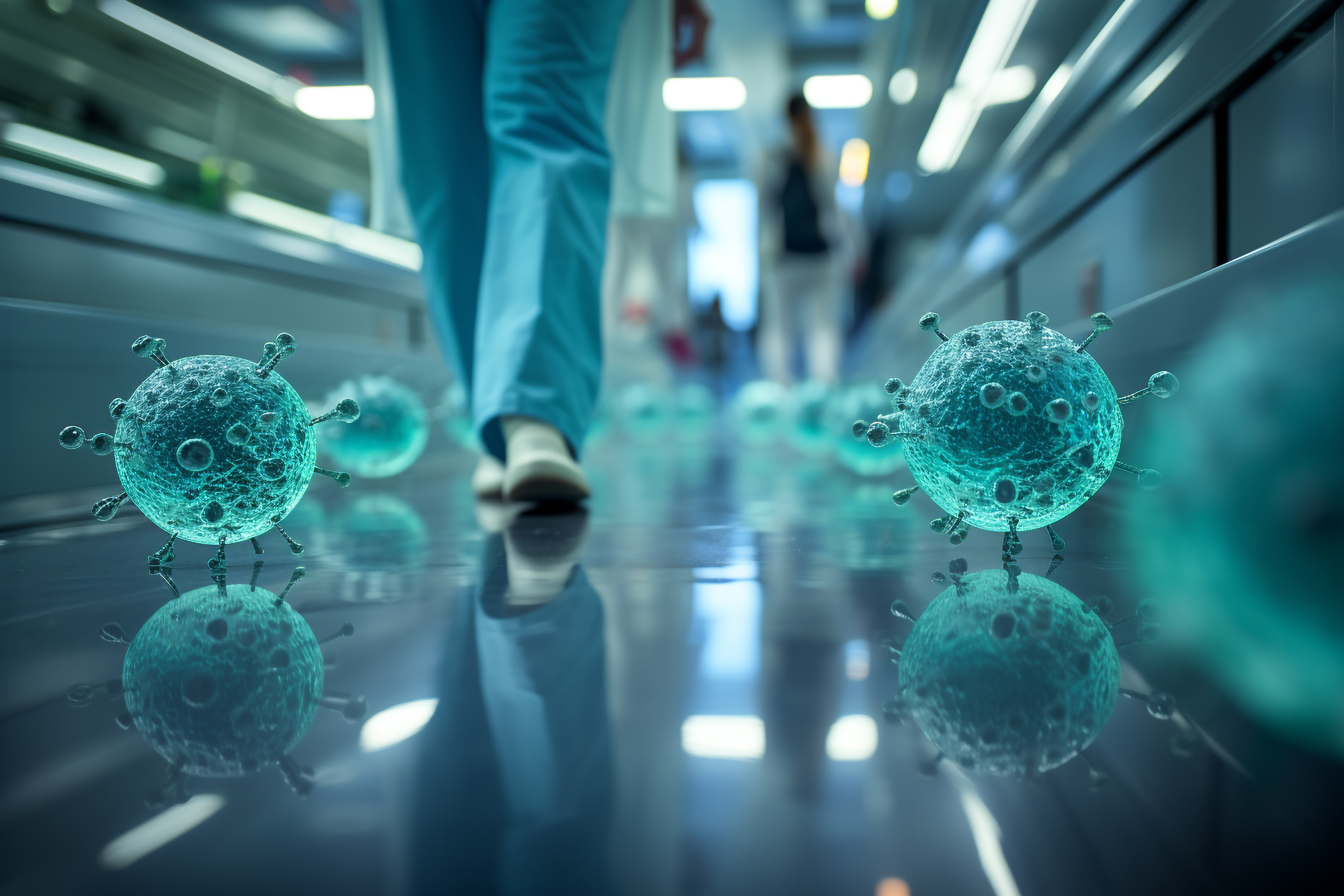 Multiresistente Keime und Erreger im Krankenhaus Klinik Hospital MRGN Generative Ai Disease prevention