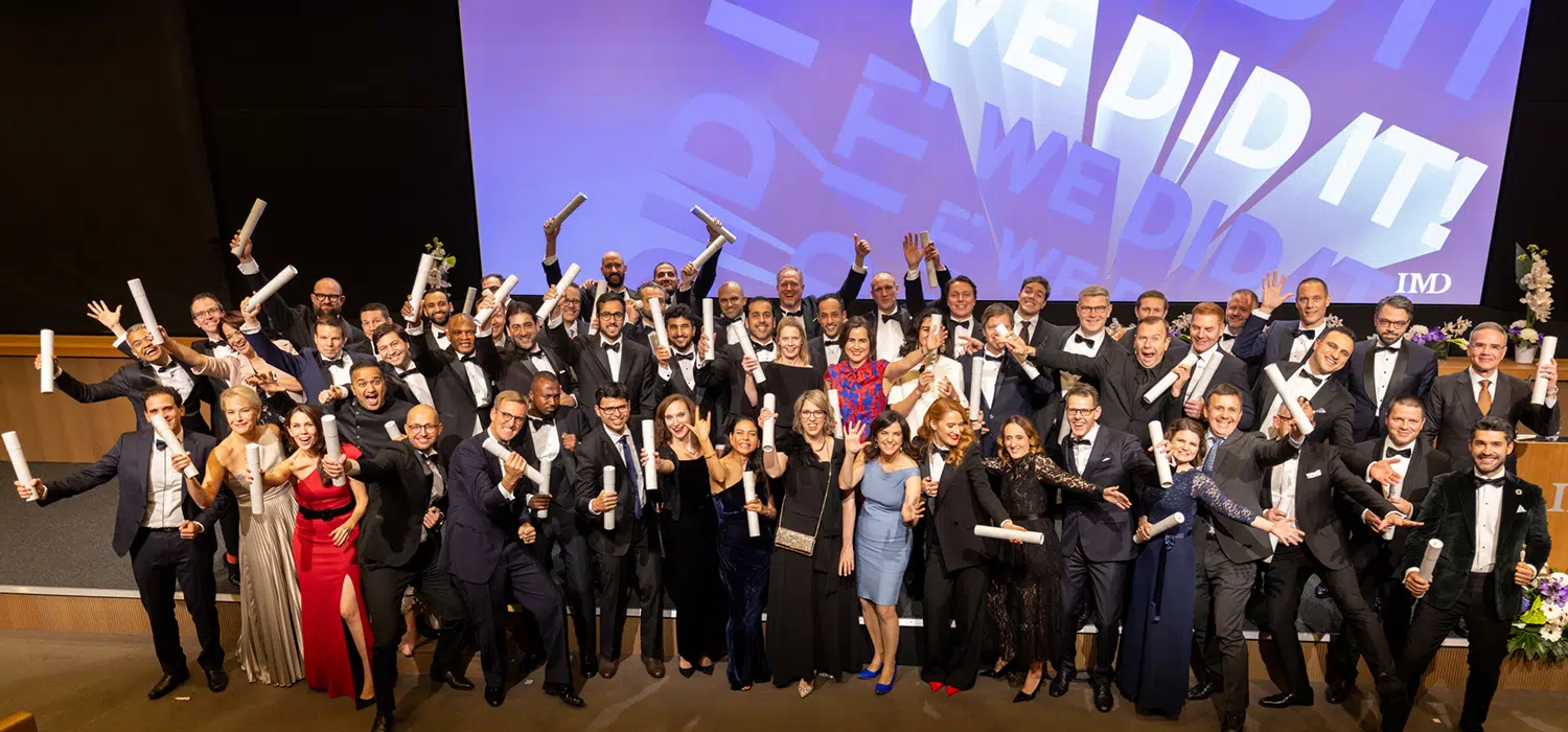 The December 2023 IMD EMBA graduating class - IMD Business School