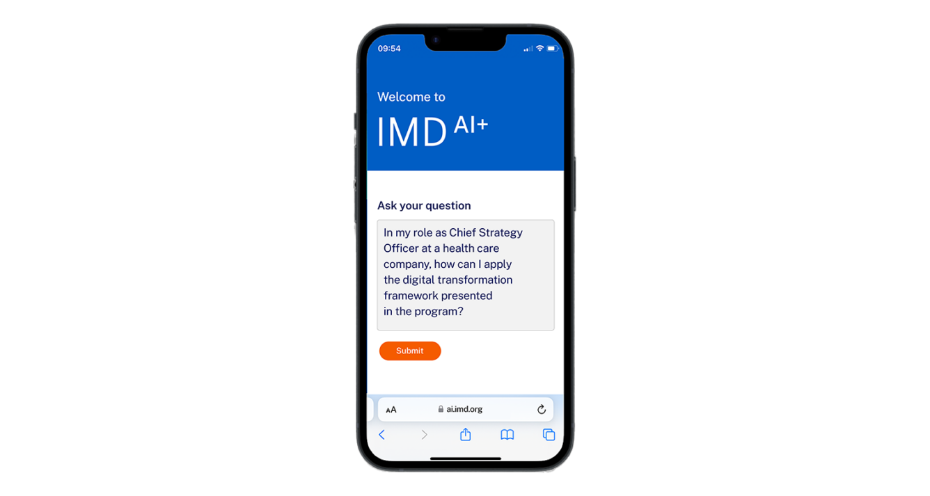 AI and Digital Transformation Program | IMD Business School