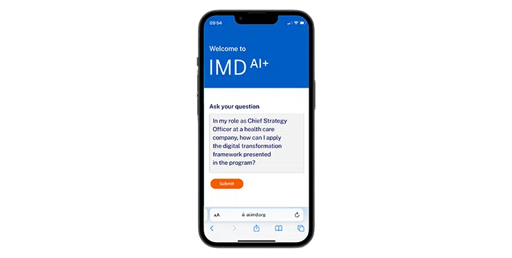 IMD AI+ - IMD Business School