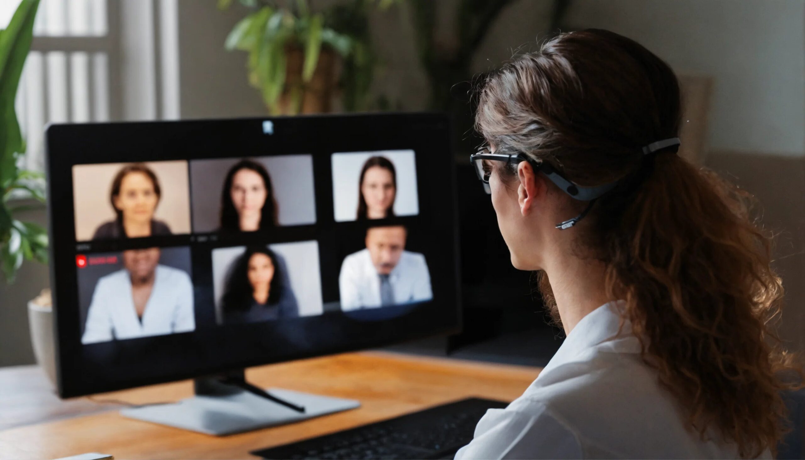 Psychotherapist session on Zoom