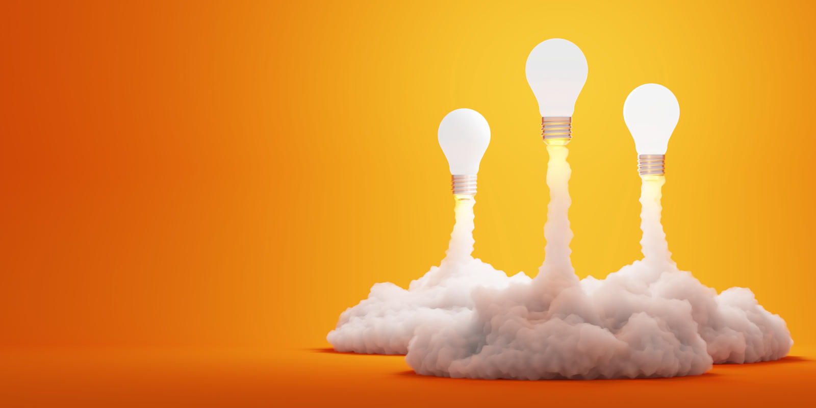 Idea creativity and problem solving theme original 3d rendering