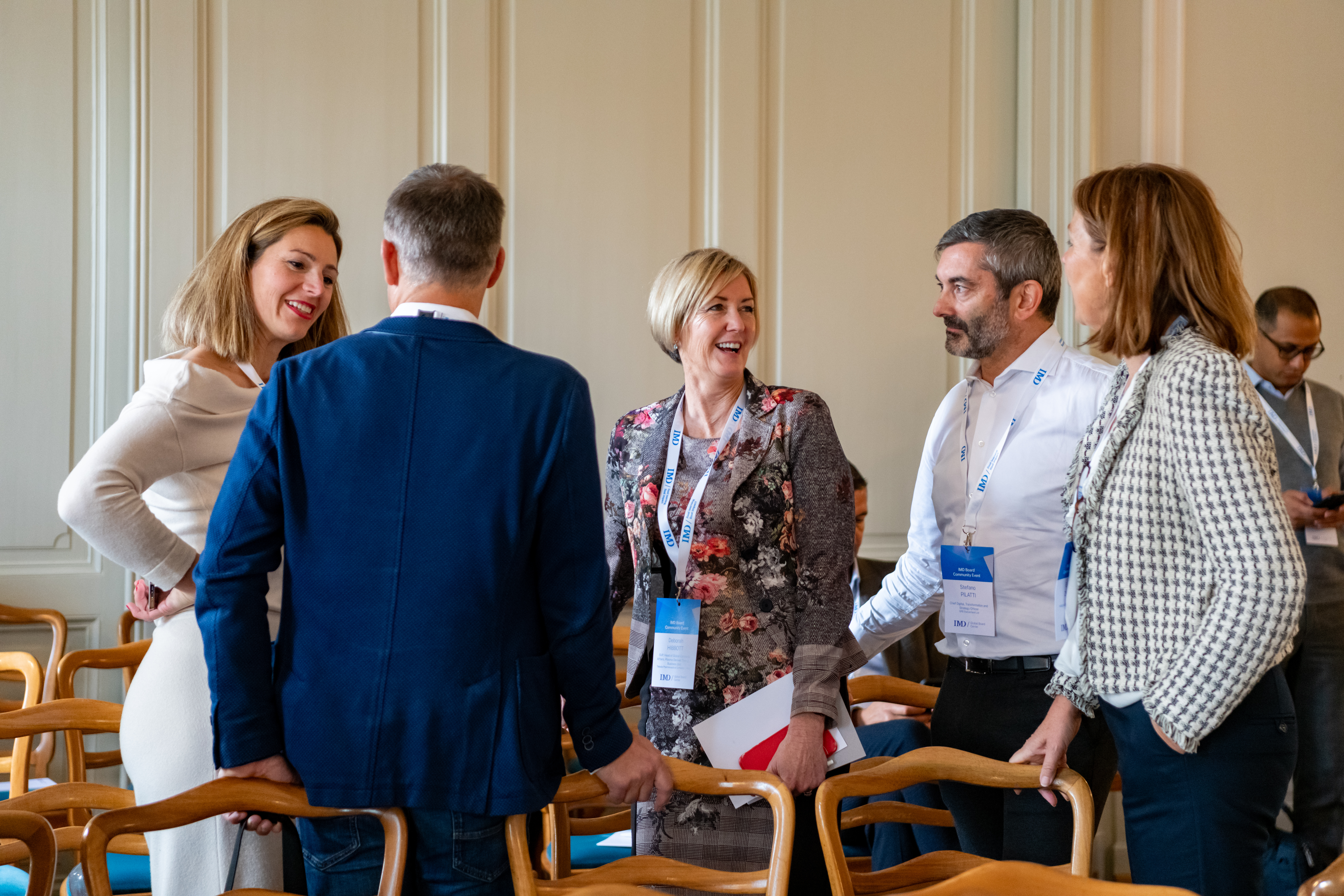 Business networking group in an IMD event