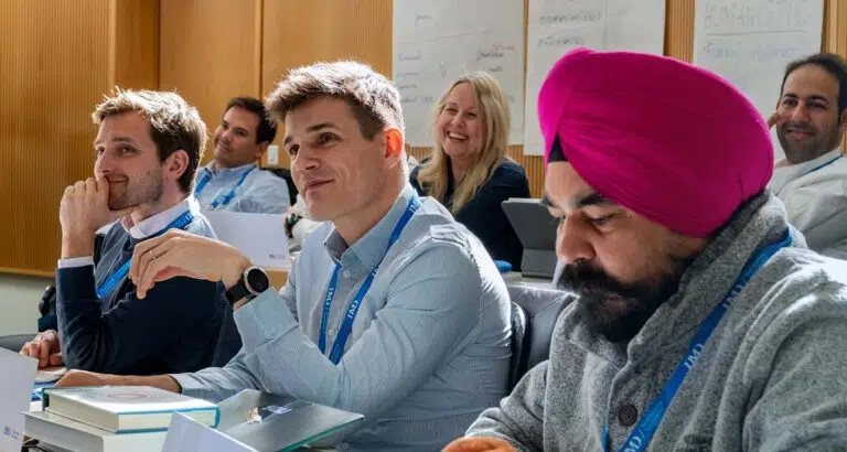 IMD EMBA admissions - students in class - IMD Business School