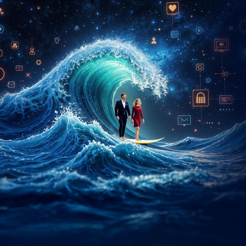 Surfing the tsunami: Aligning leadership thinking in a turbulent business environment