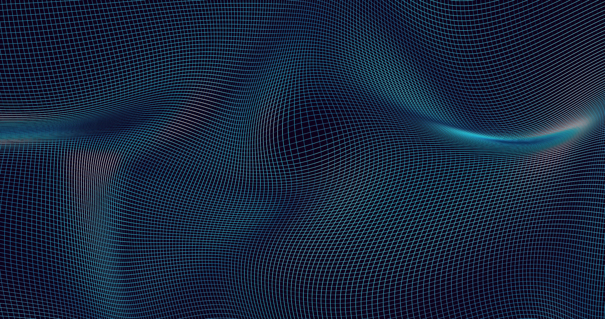 Abstract technology background curved pattern of grid 3d render