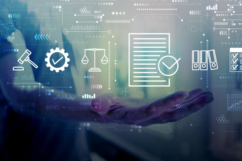 Compliance concept with young man