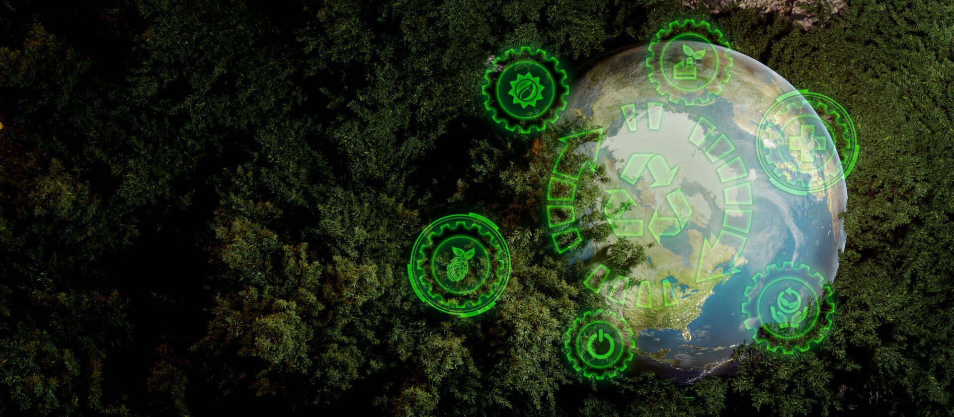 Future environmental conservation and sustainable ESG modernization development by using technology of renewable resources to reduce pollution and carbon emission