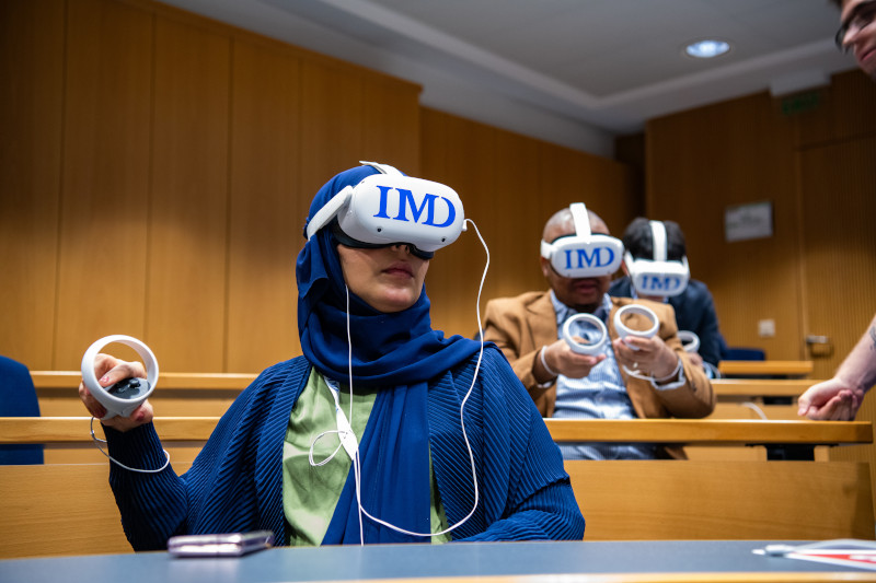VR experience at OWP 2023 Photo ©Mark HenleyIMD - IMD Business School