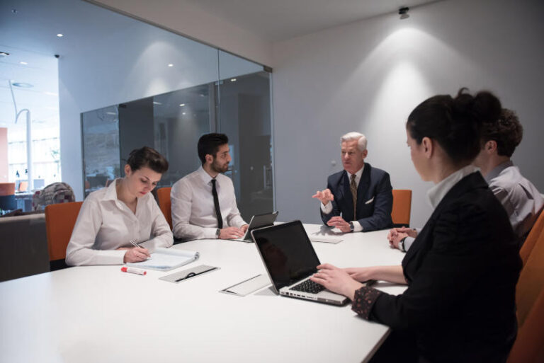 business people group brainstorming on meeting
