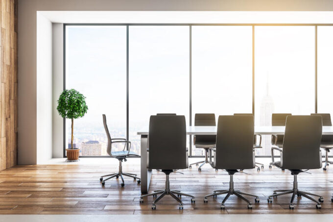 Modern meeting room