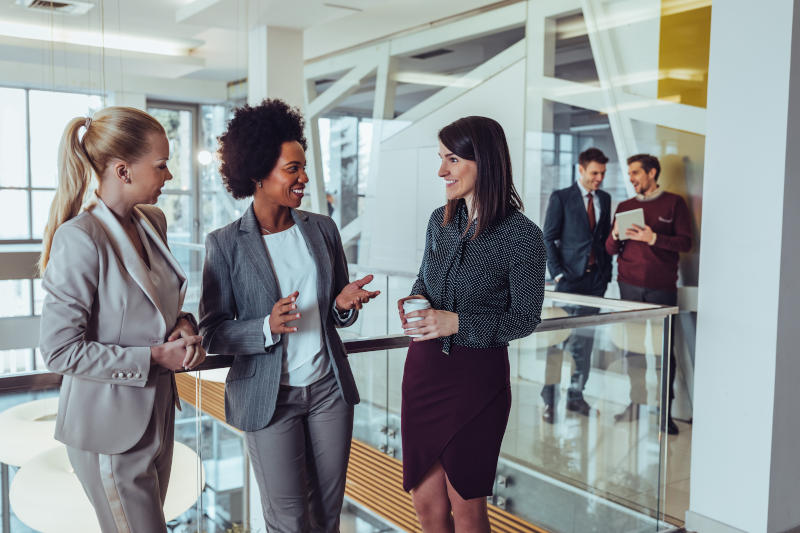 Having an creative meeting during coffee break