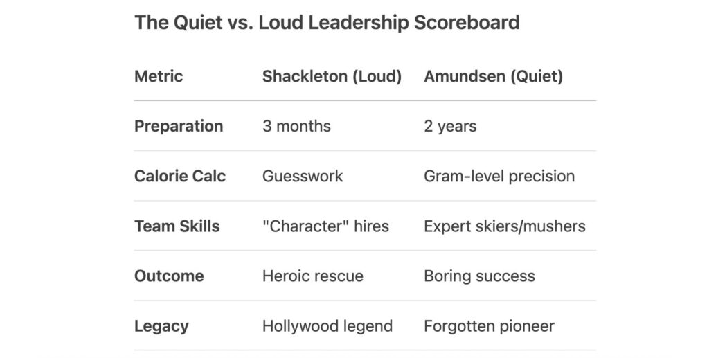 - IMD Business School quiet vs loud leadership scoreboard