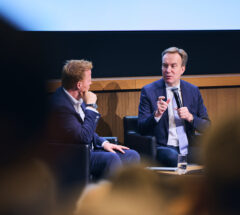 IMD President David Bach andWEF CEO Borge Brende at the IMD Alumni Symposium