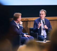 IMD President David Bach andWEF CEO Borge Brende at the IMD Alumni Symposium