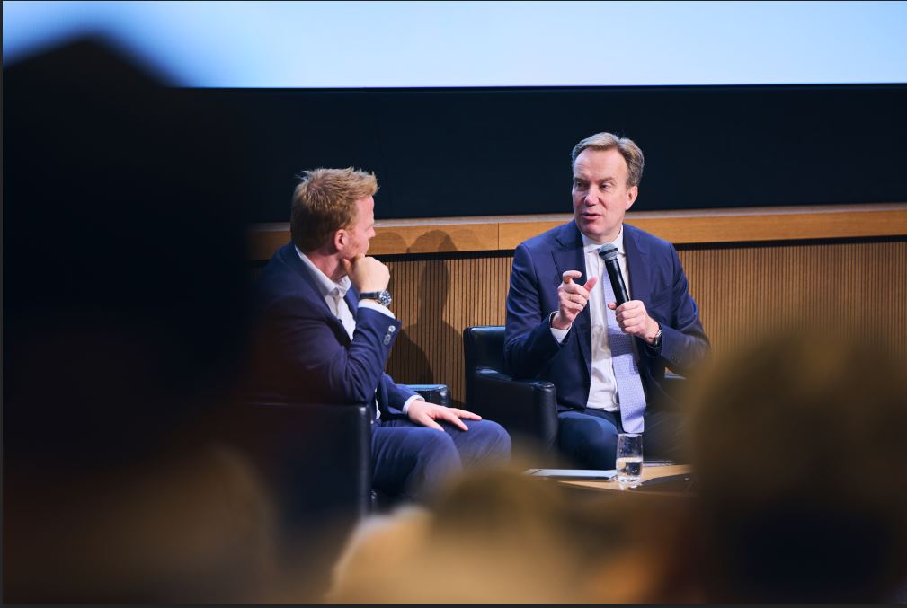 IMD President David Bach andWEF CEO Borge Brende at the IMD Alumni Symposium - IMD Business School