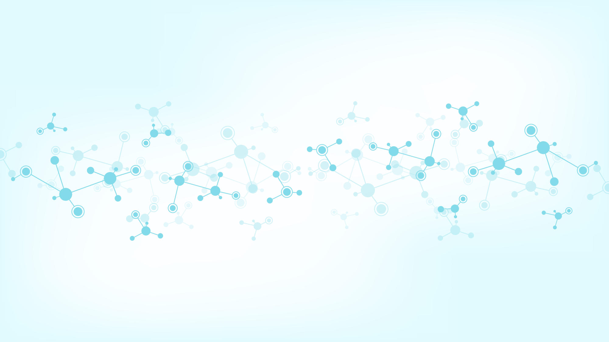 Abstract background of molecular structures Molecules or DNA strand genetic engineering neural network innovation technology scientific research Technological science and medicine concept