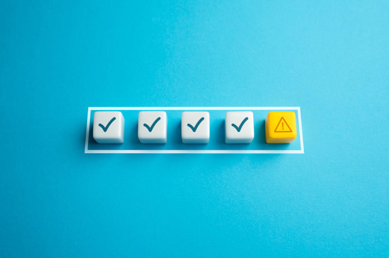 Error detected during verification Fix bugs and troubleshoot Incompletion Imperfections and mistakes Unfinished project Corrective measures to rectify the situation