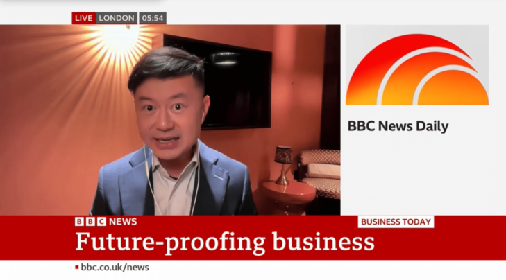Howard Yu on a BBC TV interview - IMD Business School