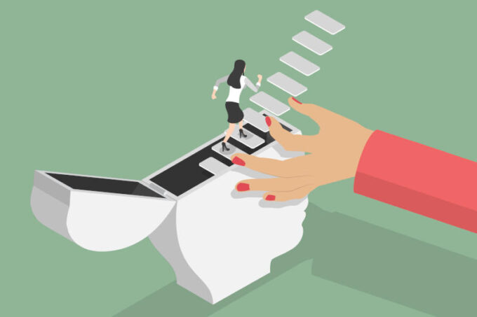 3D Isometric Flat Vector Conceptual Illustration of Self-Motivation Growth Mindset and Positive Attitude