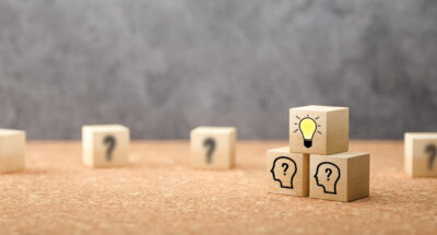 cubes showing a brainstorming session on concrete background cubes showing a brainstorming session on concrete background
