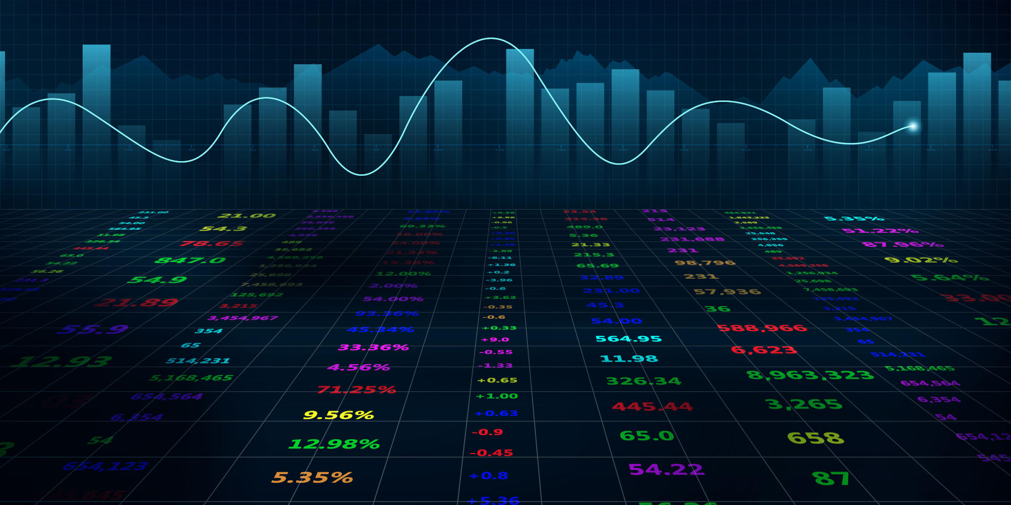stock market crash caused by economic graph with diagrams business and financial concepts and reports abstract blue technology communication concept vector background