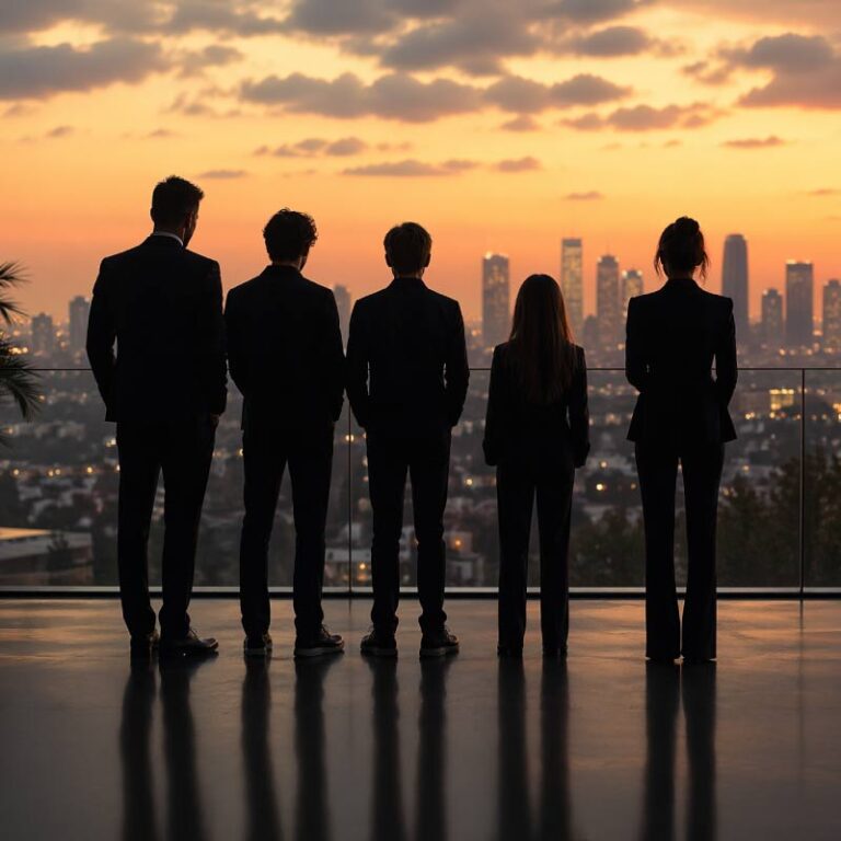 Beckham Family Silhouette