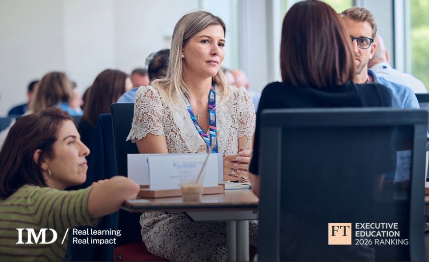 IMD recognized among the world’s top business schools for executive education in FT rankings
 - IMD Business School