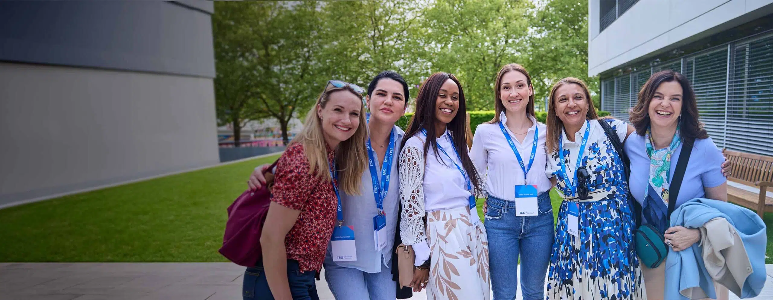 A group of IMD EMBA women attending an alumni reunion - IMD Business School