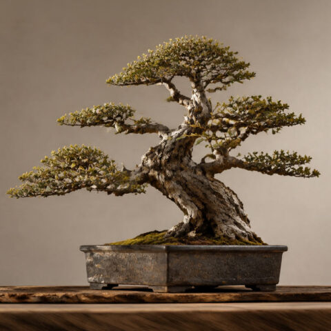 Bonsai tree on a table